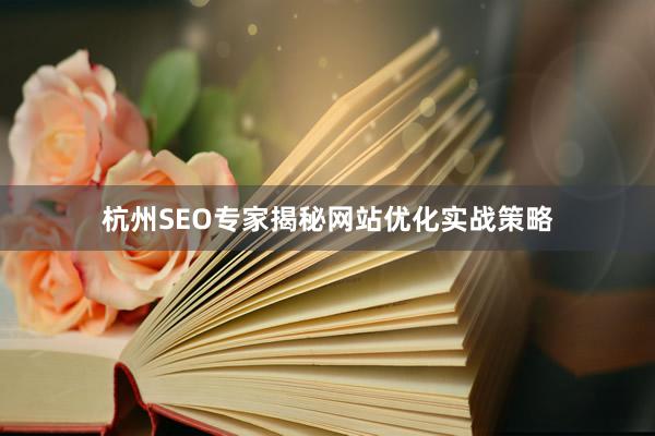 杭州SEO专家揭秘网站优化实战策略